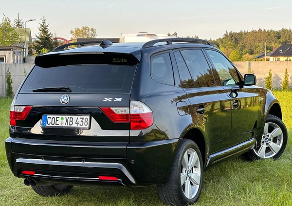 BMW X3 cena 41900 przebieg: 237000, rok produkcji 2007 z Węgorzewo małe 781